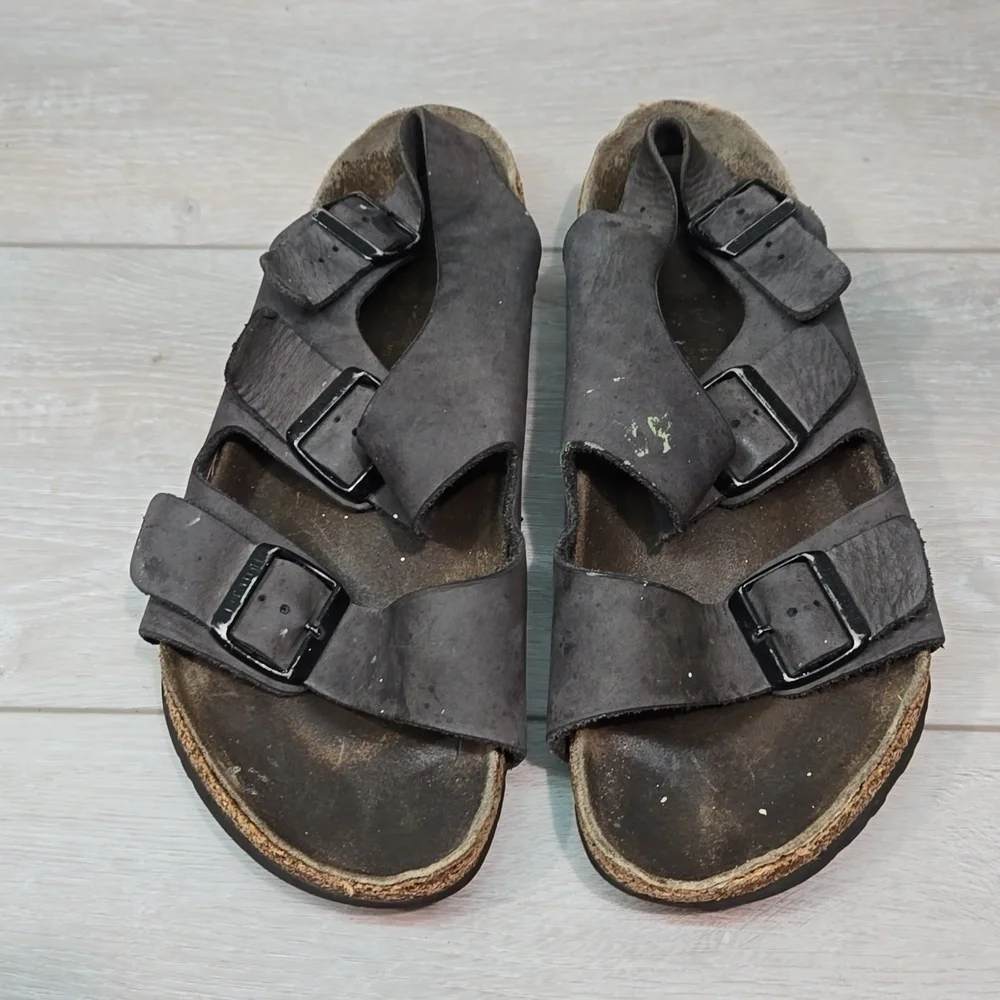 Birkenstock Women Milano Sandals Flats shoes sz 41/10 Regular